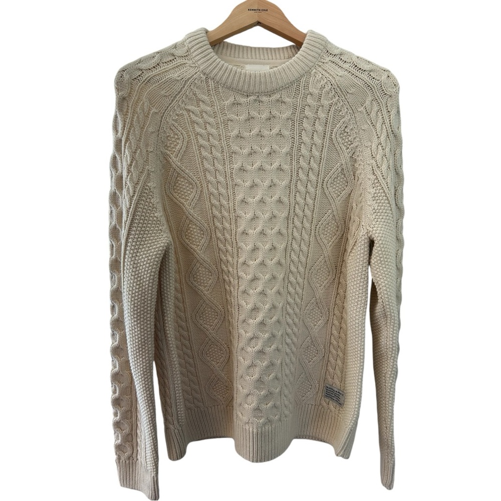 H&M Ivory Cable Knit Sweater